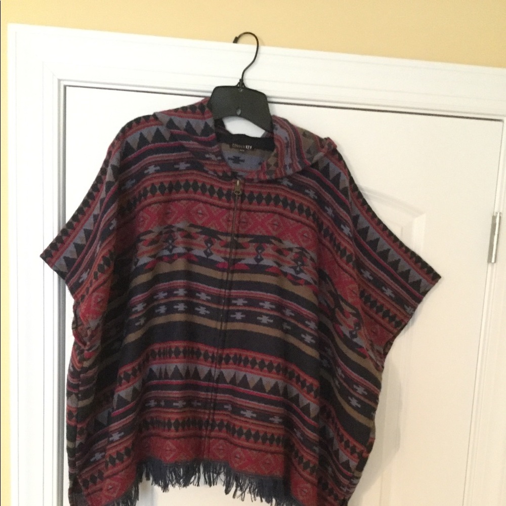 Multicolored cape